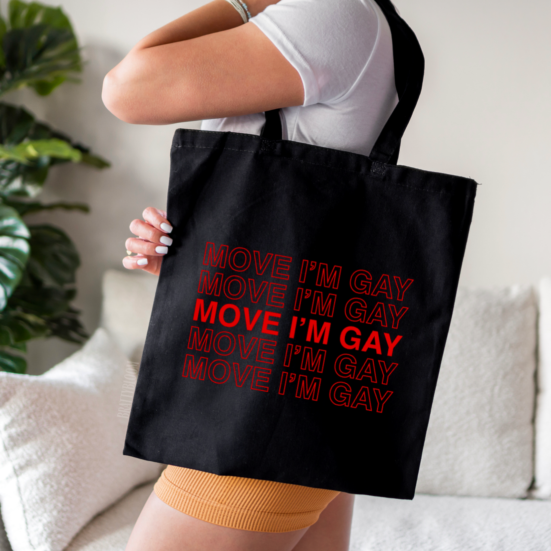 Move I’m Gay Tote Bag | LGBTQ+ | Queer | Pride Month