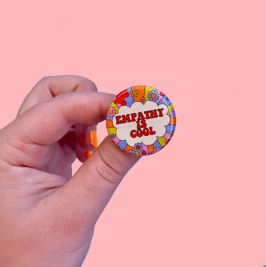 Empathy Is Cool Pinback Button
