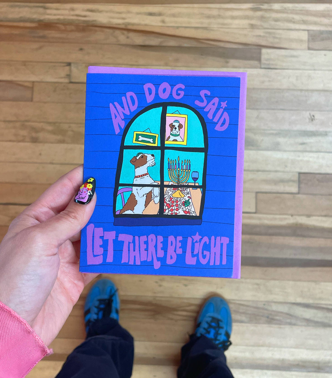 Card - Let There Be Light Dog