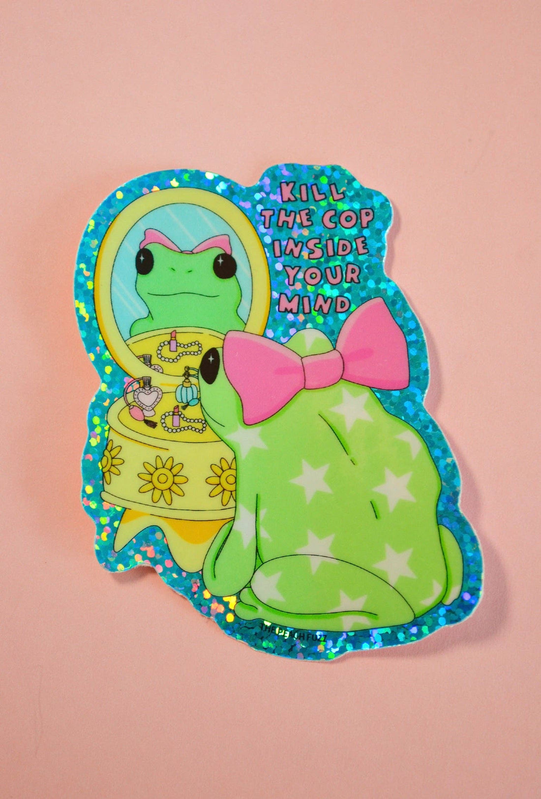 Kill The Cop In Your Mind Frog Sticker