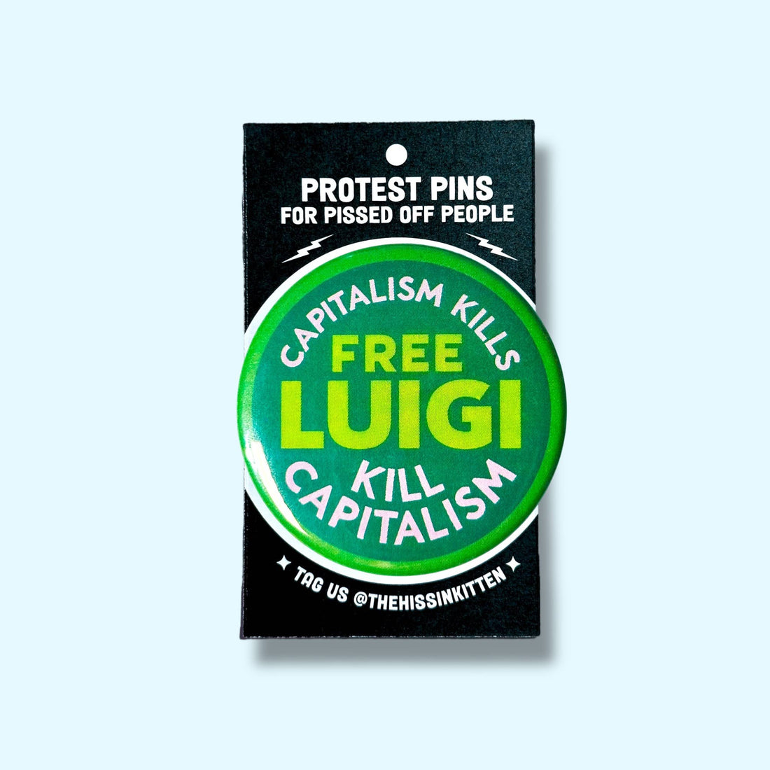 FREE LUIGI - Capitalism Kills, Kill Capitalism Button/Magnet