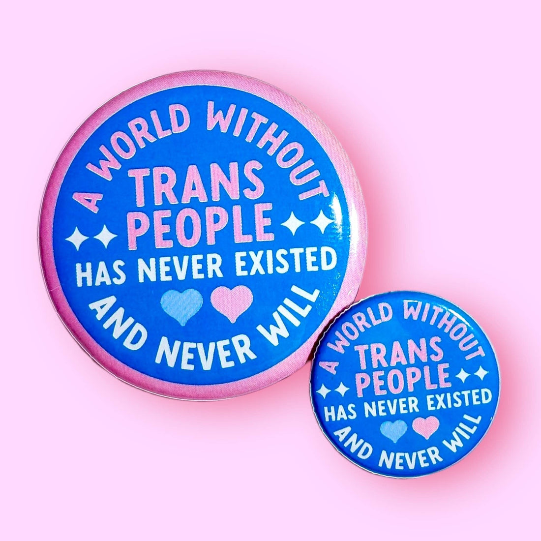 A World Without Trans People (Button or Magnet!)