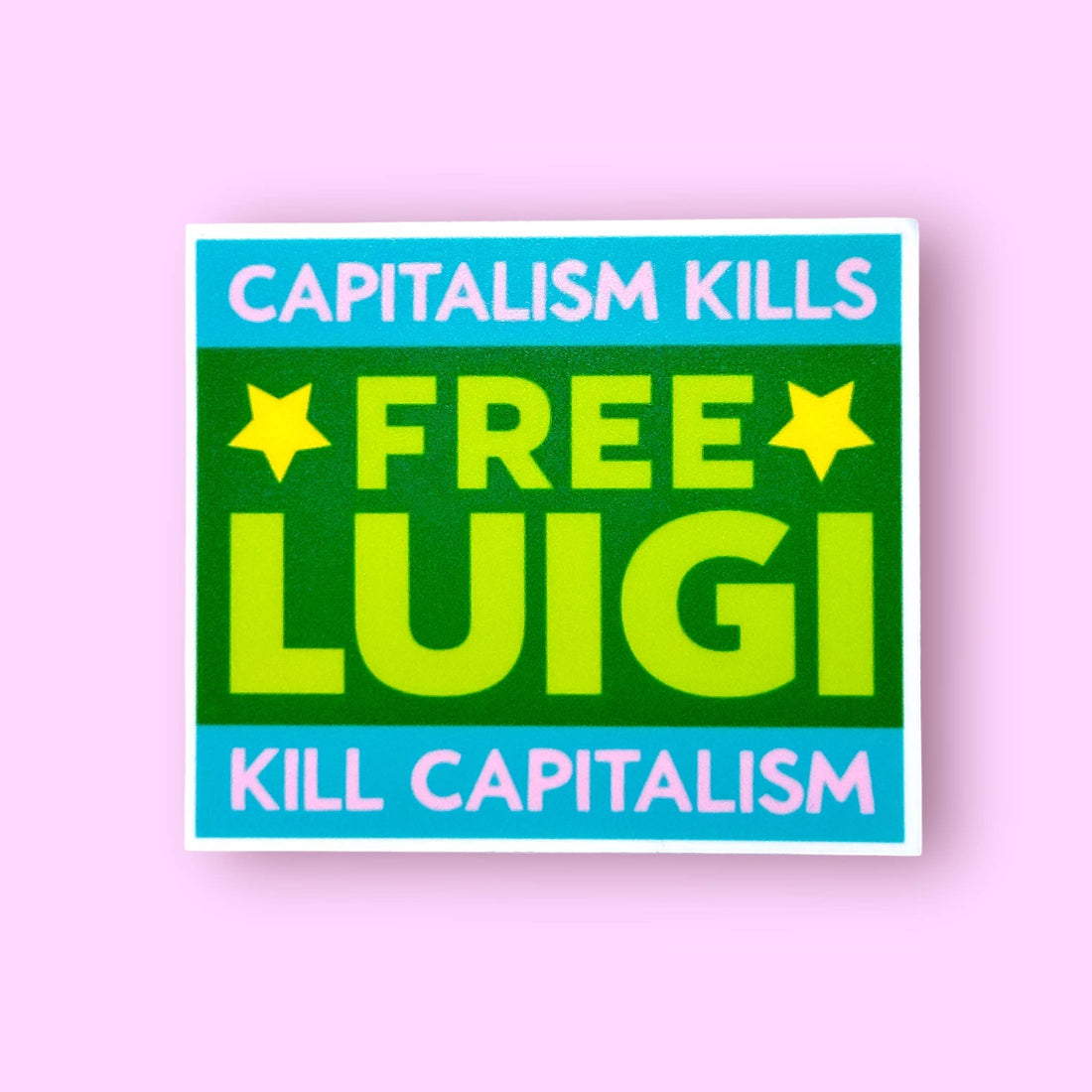 FREE LUIGI Sticker - Capitalism Kills, Kill Capitalism