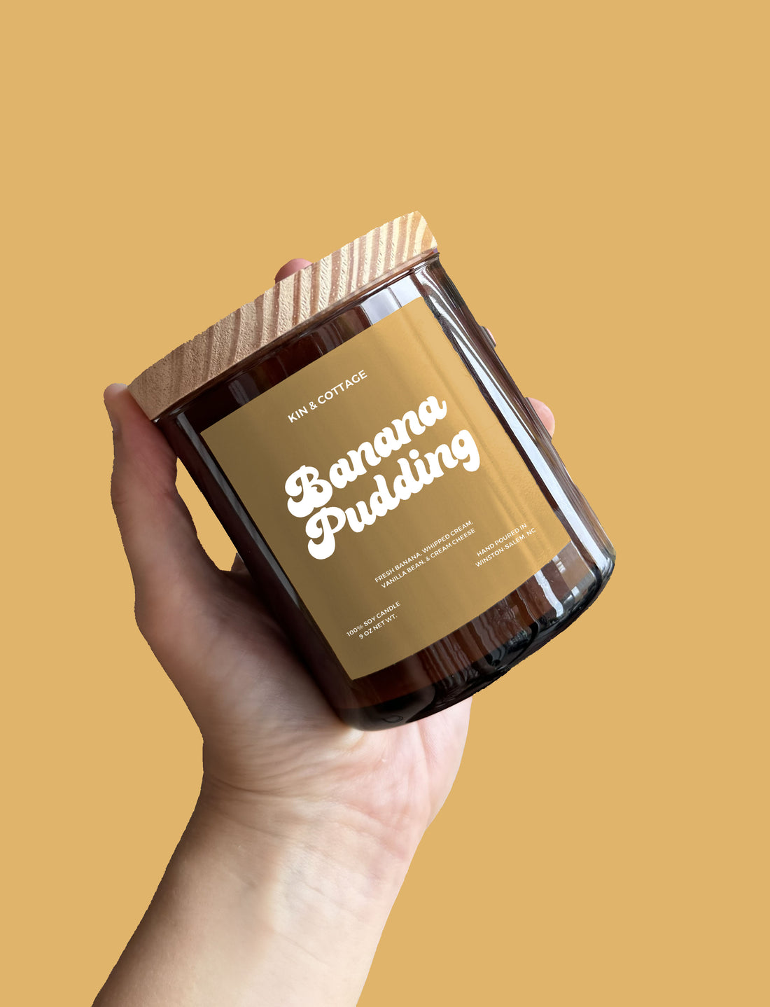 Banana Pudding - Wooden Wick Candle