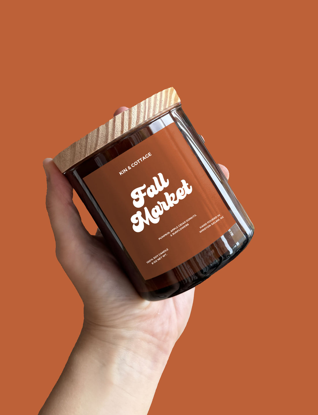 Fall Market - Wooden Wick Candle