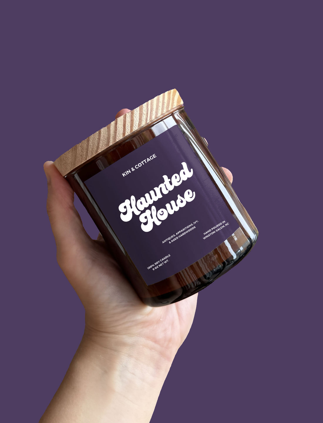 Haunted House - Wooden Wick Candle