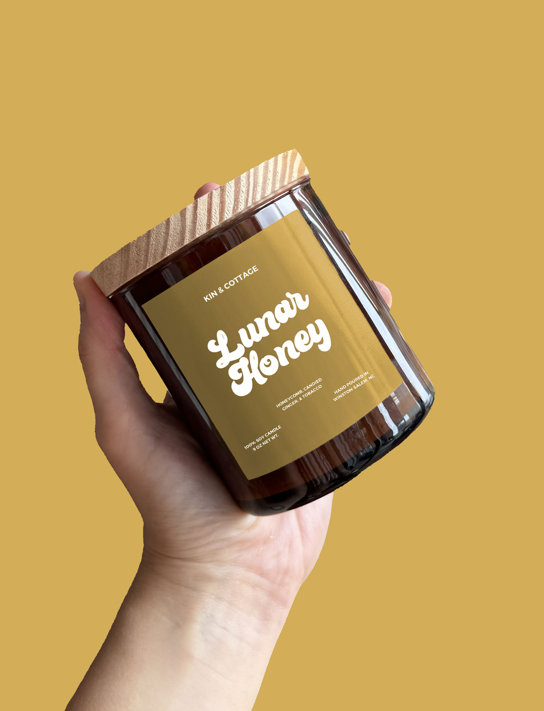 Lunar Honey - Wooden Wick Candle