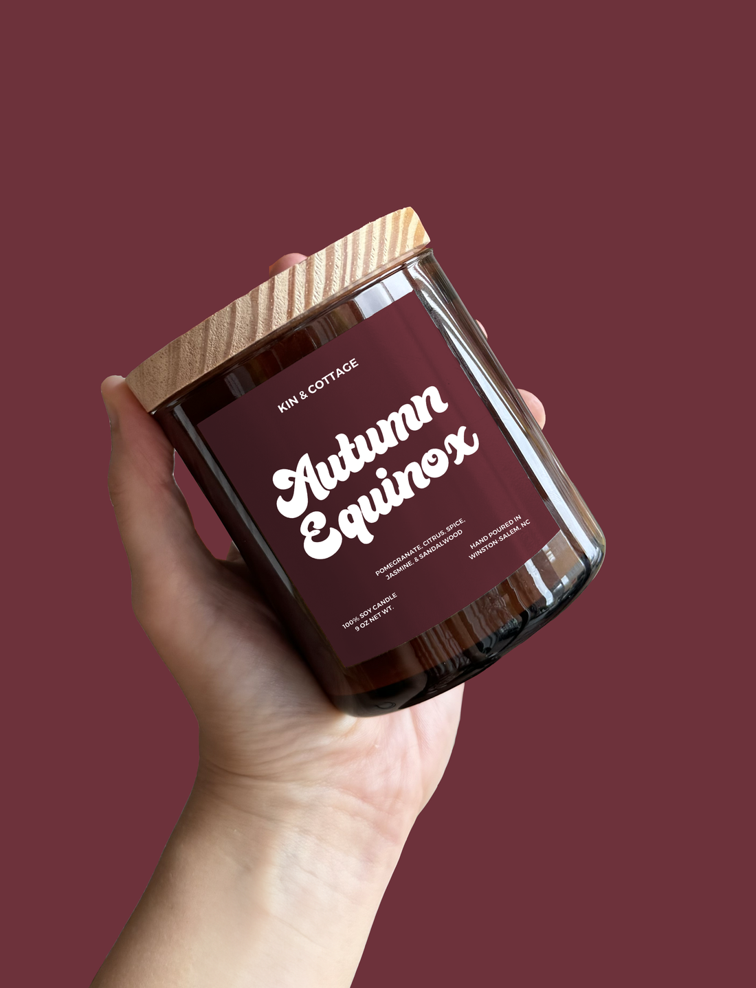 Autumn Equinox - Wooden Wick Candle