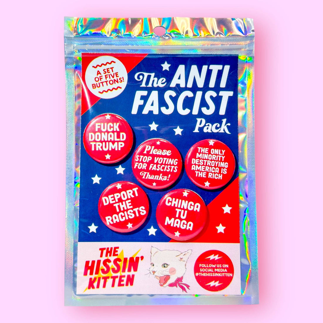 The Anti Fascist Pack (Buttons or Magnets!)