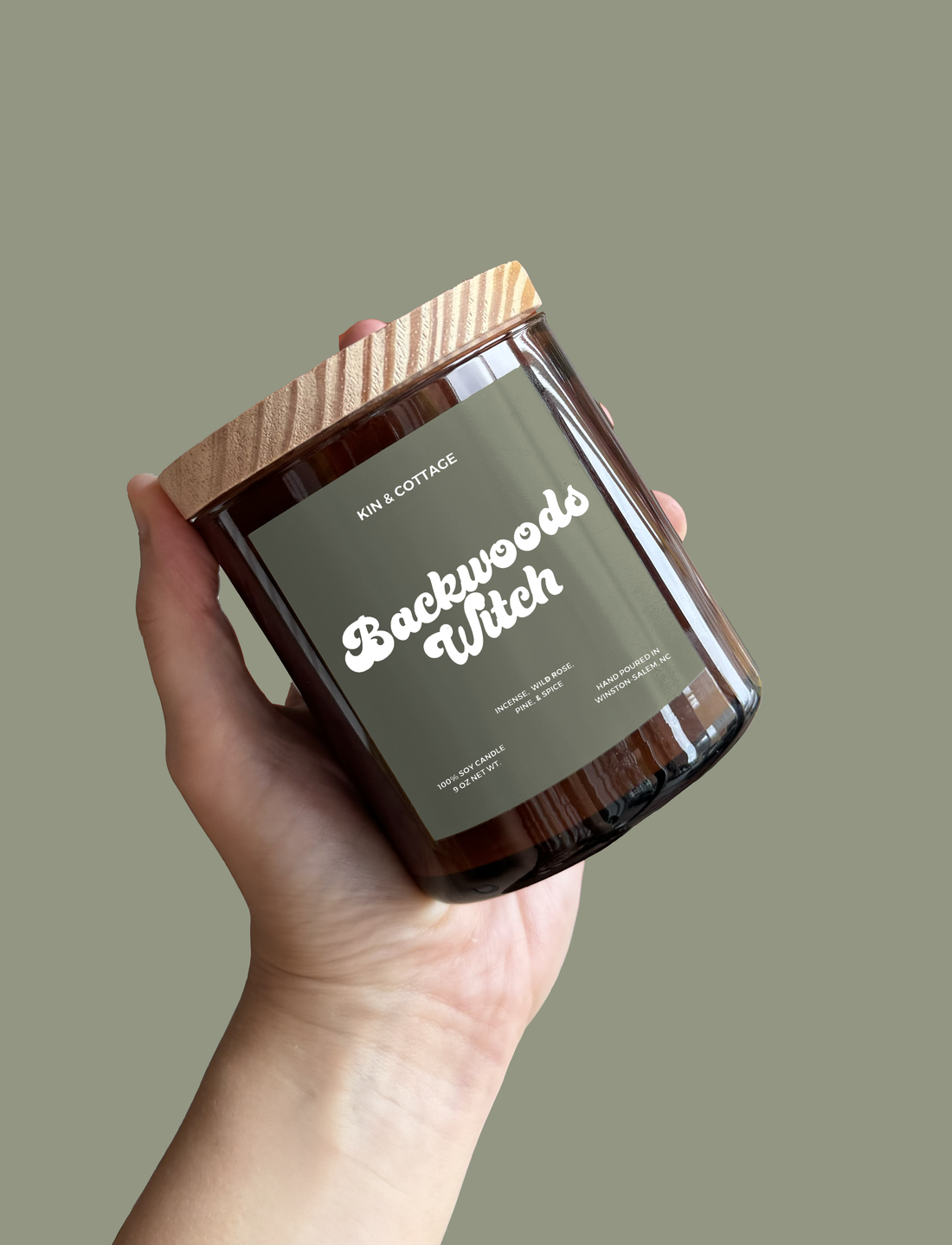 Backwoods Witch - Wooden Wick Candle