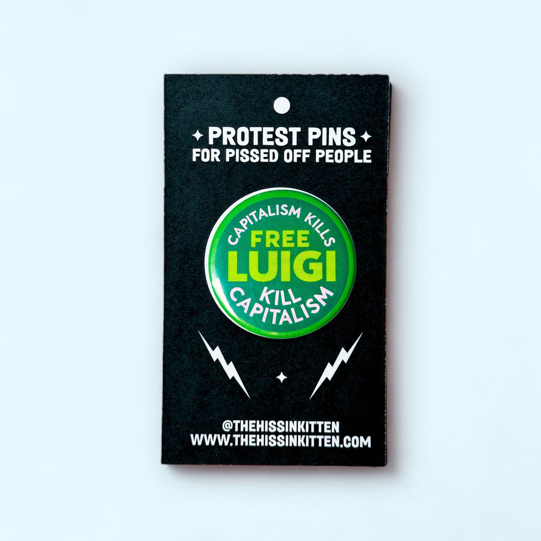 FREE LUIGI - Capitalism Kills, Kill Capitalism Button/Magnet