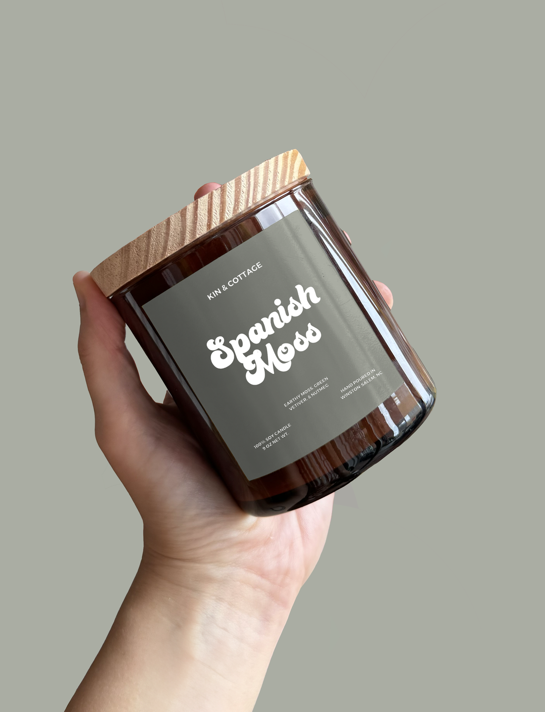 Spanish Moss - Wooden Wick Candle