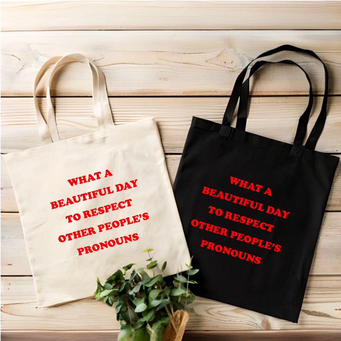 Respect Pronouns Tote Bag | Pride Month | LGBTQ+