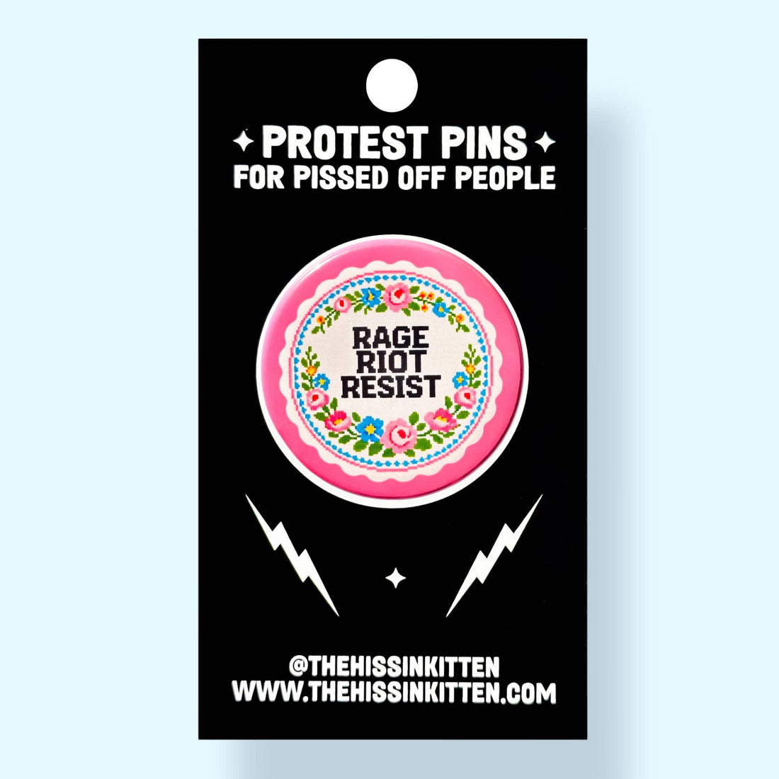 RAGE RIOT RESIST (Button or Magnet!)
