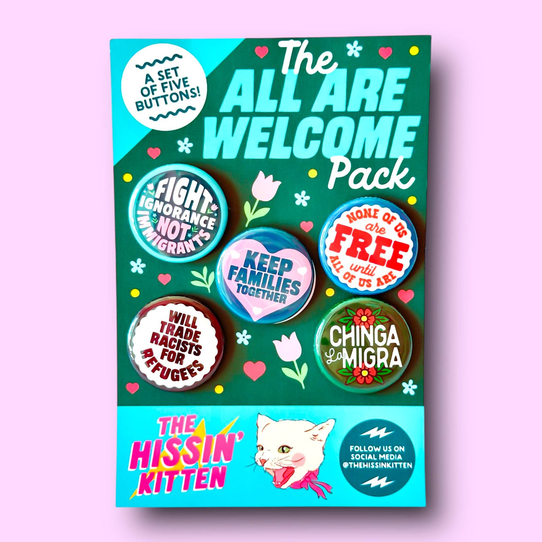The All Are Welcome Pack (Buttons or Magnets!)