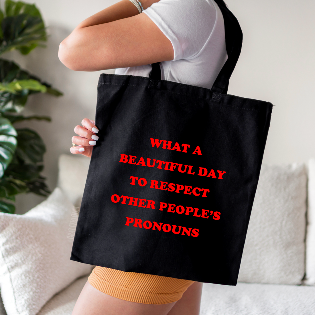 Respect Pronouns Tote Bag | Pride Month | LGBTQ+