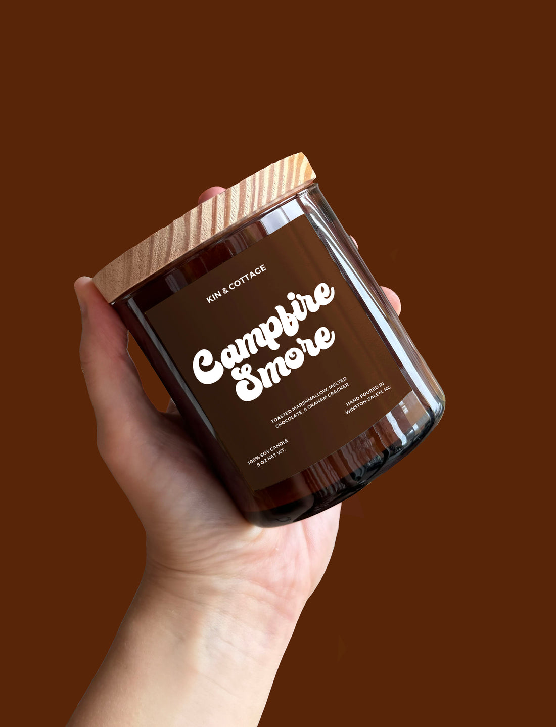 Campfire Smore - Wooden Wick Candle