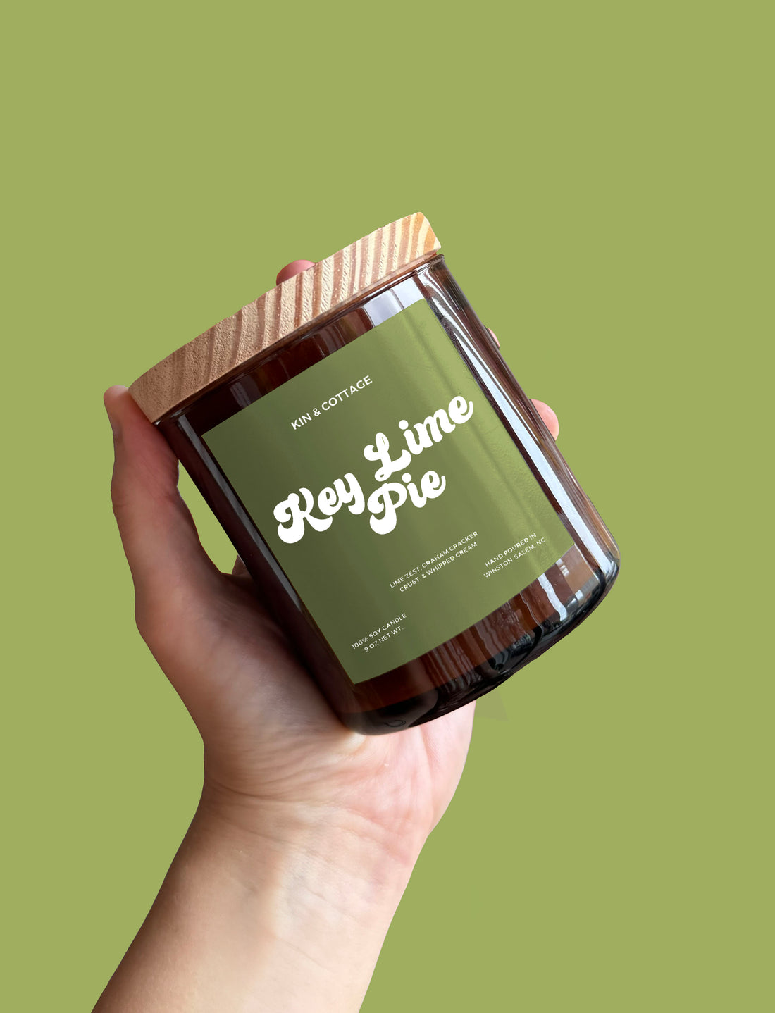 Key Lime Pie - Wooden Wick Candle