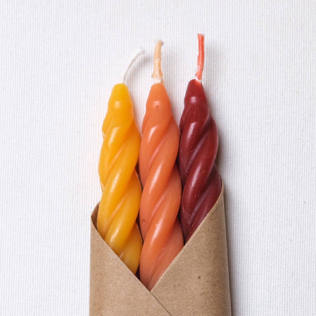 Sunrise Beeswax Spiral-Set of 3