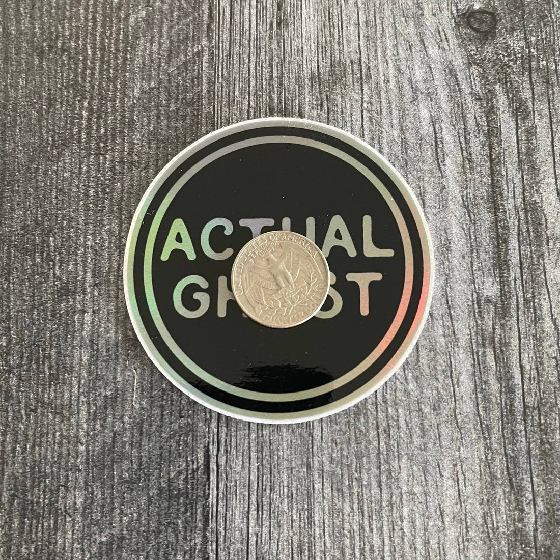 Actual Ghost Halloween Spooky Hologram Sticker paranormal