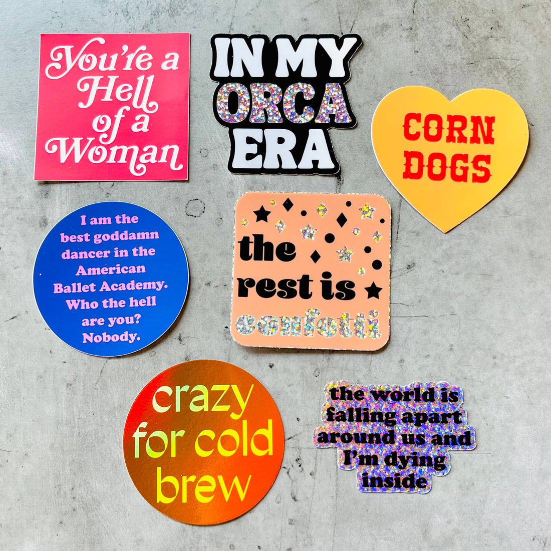 Corn Dogs fair foods vinyl Heart Sticker restaurant gifts