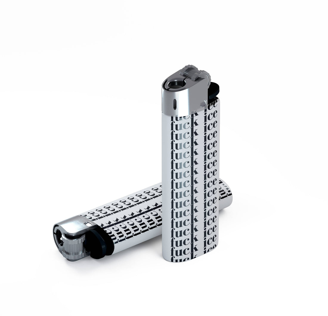 Fuck Ice Typography Lighter