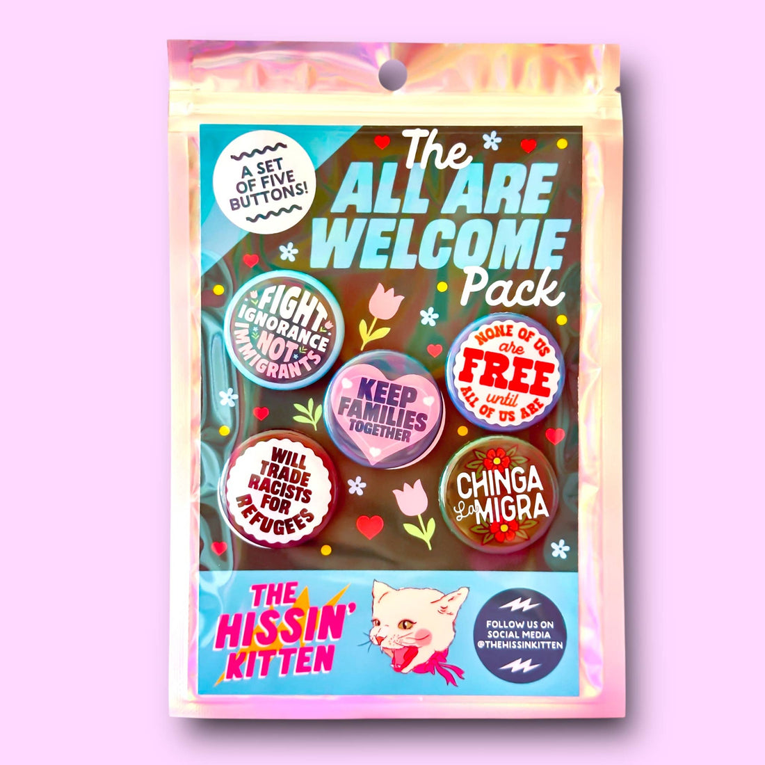 The All Are Welcome Pack (Buttons or Magnets!)