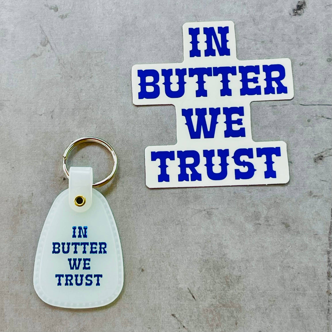 In butter we trust Sticker restaurant Foodie gifts bakery