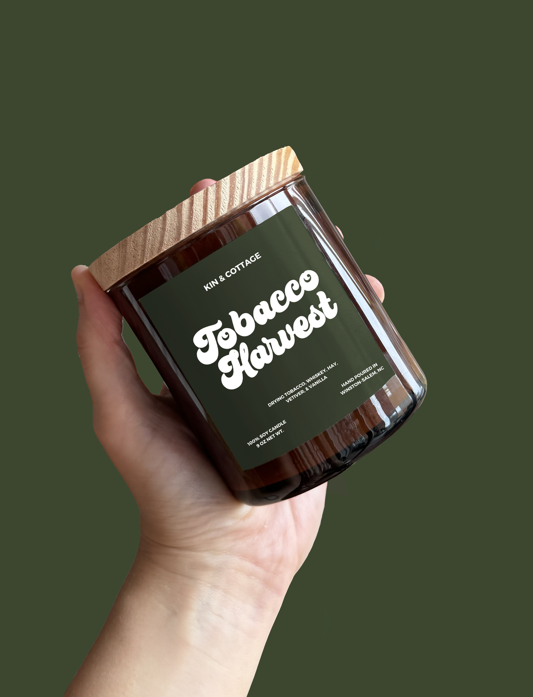 Tobacco Harvest - Wooden Wick Candle